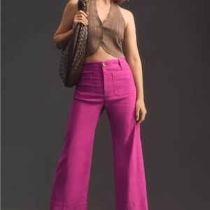 Anthropologie Colette Cropped Wide Leg Pant 26